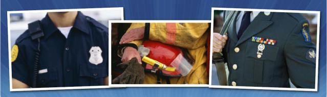 police, fire, and military