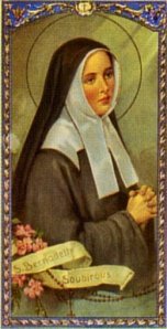 St. Bernadette holy card