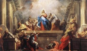Mary is the Mother of the Church on Pentecost
