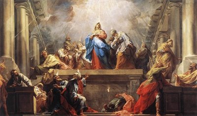 Mary is the Mother of the Church on Pentecost