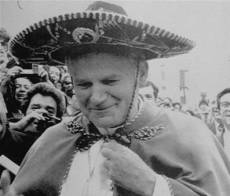 JP II in sombrero