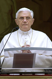 Pope Benedict XVI talking