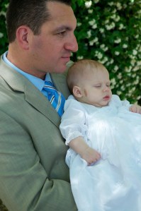 My Goddaugher/Niece and I on the day of her Baptism. 