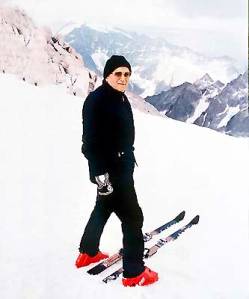 Cardinal Wojtyla on the ski slopes. 
