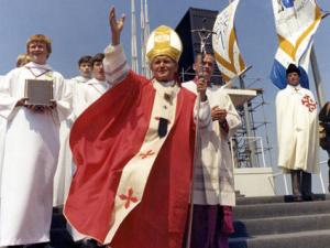Pope St. John Paul II - Pentecost 1982 in the United Kingdom. 