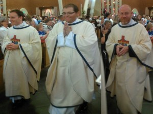 Fr. Kevin Grimditch, Fr. Scott Sperry, and Fr. Keith Kenney. 