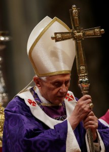 pope benedict on ash wednesday