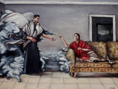 The Annunciation by Steve Bird. For more about him or to purchase his art, please visit http://www.stevebirdart.com