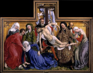 The Descent from the Cross - Rogier van der Weyden. Created 1435-1438. 