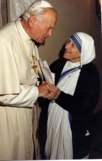 St. Teresa of Calcutta and Pope St. John Paul II