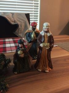 The Magi on my dining room table. 