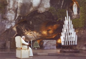 Pope St. John Paul in Lourdes, 2004 